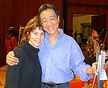 JoAnn Falletta with Yo-Yo Ma