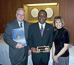 Executive Director Dan Hart, Mayor Byron Brown, Music Director JoAnn Falletta